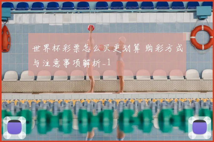 世界杯彩票怎么买更划算 购彩方式与注意事项解析_1